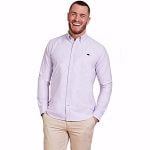 RAGING BULL SIGNATURE COTTON OXFORD LONG SLEEVE SHIRT LAVENDER