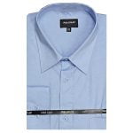METAPHOR LONG SLEEVE PLAIN SHIRT BLUE