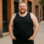 ESPIONAGE Big Mans Cotton Vest BLACK T017