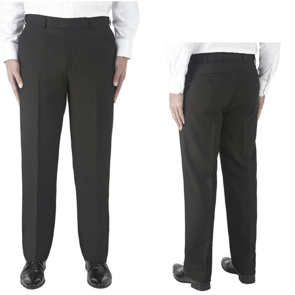 Skopes Brooklyn Classic Flat Front Trousers Black MM7162