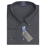 Espionage Long Sleeve Shirt Button Down Collar Black SH150