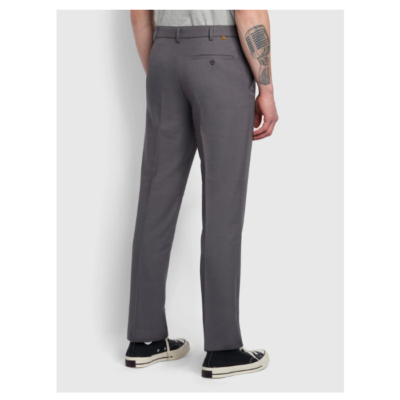 FARAH Mens Flex Waist Big Size Trousers Grey