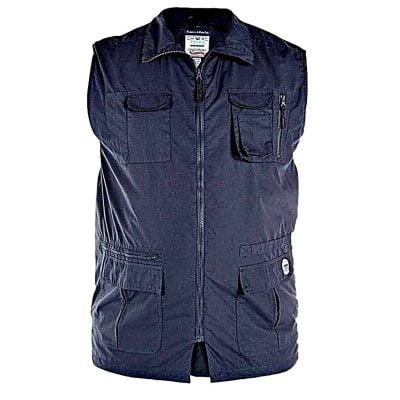D555 King Size Multi Pocket Outdoor Waistcoat NAVY ENZO