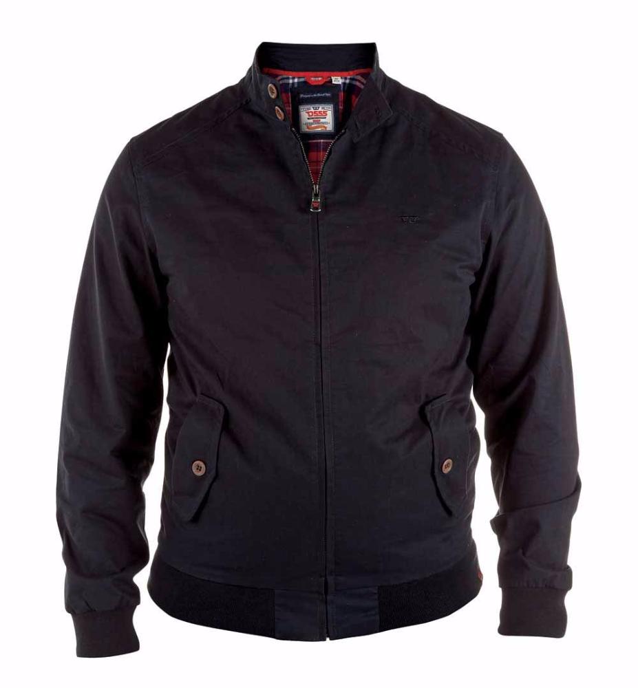 D555 Windsor Tall Fit Classic Harrington Jacket Black