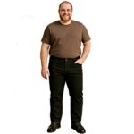 KAM BIG MANS STRETCH JEANS BLACK KBS101