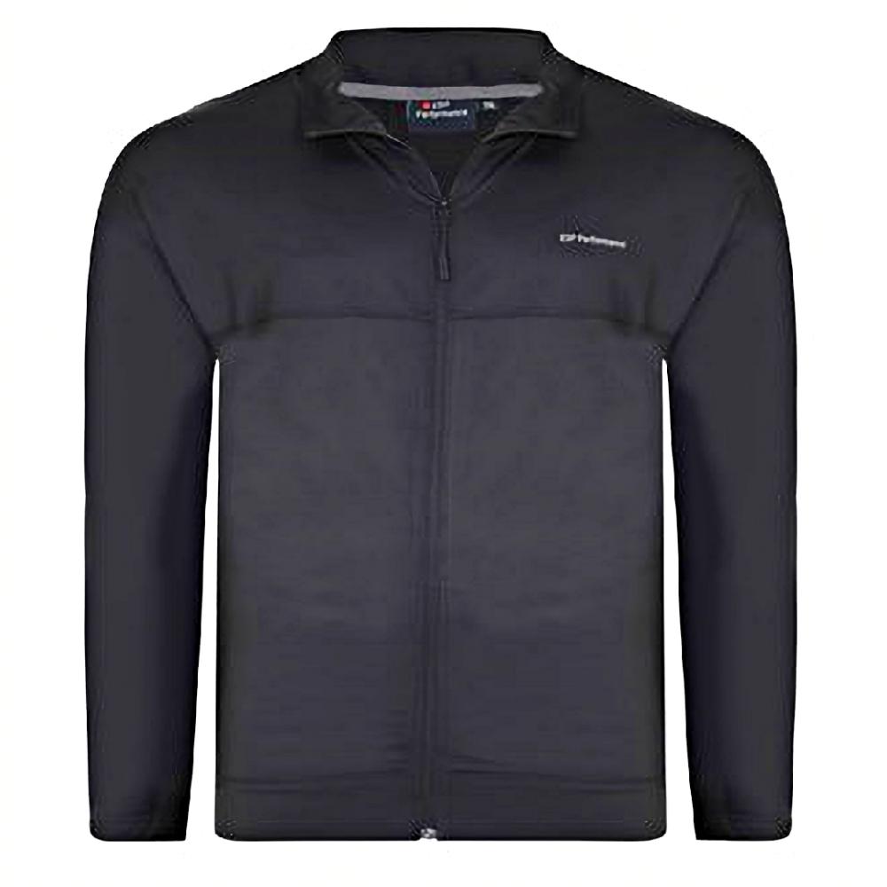 ESPIONAGE PERFORMANCE WEAR ZIP SPORTS JACKET BLACK