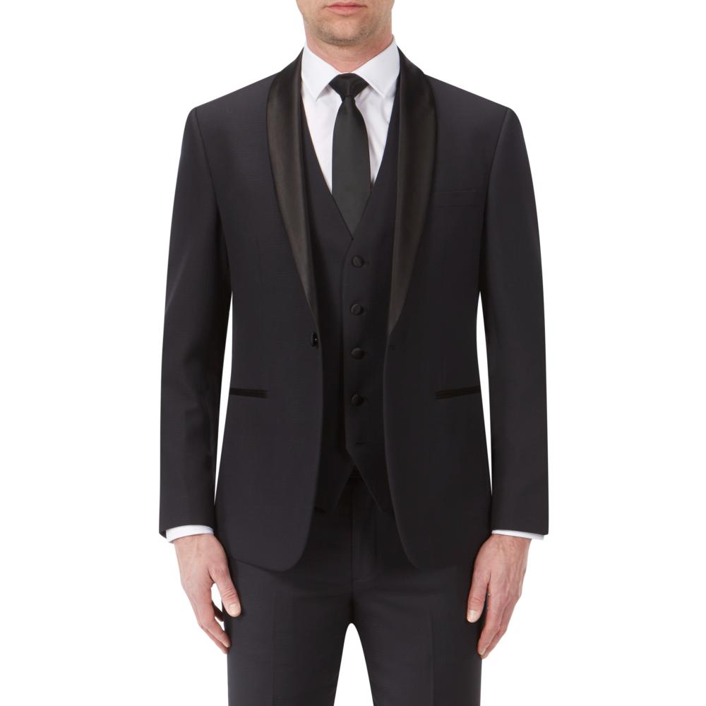 SKOPES SALE - NEWMAN EVENING DRESS SUIT JACKET BLACK SHADOW CHECK