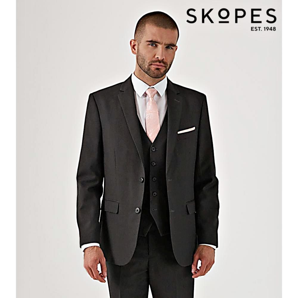 ROMULUS CHARCOAL - SKOPES LYFCYCLE SUIT JACKET GREY
