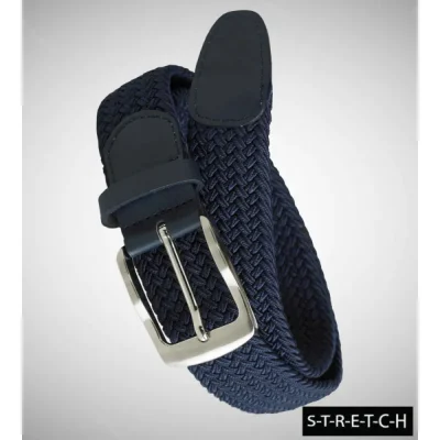D555 DANI STRETCH BRAIDED BELT NAVY