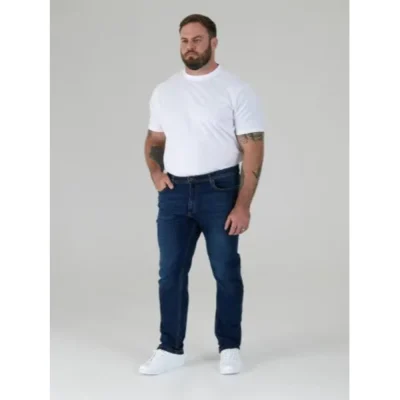 D555 AMBROSE TAPERED FIT STRETCH JEANS VINTAGE BLUE