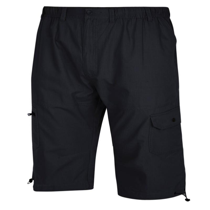 ESPIONAGE 3/4 Cropped Cargo Trousers BLACK TR062