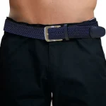 D555 DANI STRETCH BRAIDED BELT NAVY