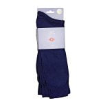 HJ HALL 3 PACK EXTRA LARGE COTTON RICH PLAIN KNIT SOCKS BLACK