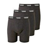 D555 DRIVER 3 PACK COTTON RIB BOXER SHORTS WITH BUTTON FLY