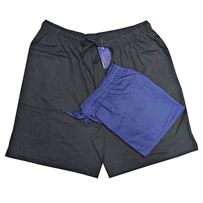 ESPIONAGE BIG MANS TWIN PACK COTTON JERSEY LOUNGE SHORTS PJ034