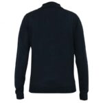D555 DARLEY LONG SLEEVE KNITTED POLO SHIRT WITH VERTICAL STRIPES