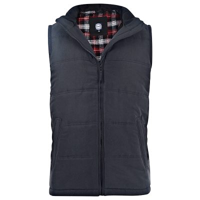 KAM Mens Big Padded Gilet BLACK KV71