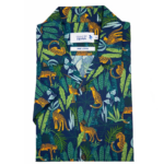 DOUBLE TWO Lifestyle Open Neck Jungle Print Casual Shirt DTLS1212
