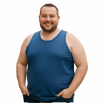 ESPIONAGE Big Mens Cotton Vest Blue T017