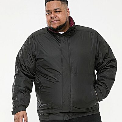 D555 RUDY SHOWERPROOF FLEECE LINED JACKET BLACK