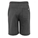 D555 BARNSTAPLE  ELASTICATED WAIST FLEECE JERSEY JOG SHORTS BLACK