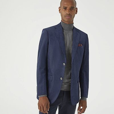 SKOPES HODGKINSON TEXTURED JACKET BLUE