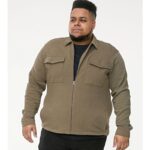 D555 LODI STRETCH ZIP THROUGH JACKET WITH PATCH POCKETS
