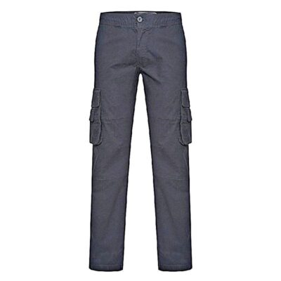KAM STRETCH FIT CARGO PANTS WITH COMFORT STRETCH WAISTBAND BLACK