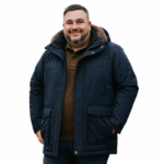 REDPOINT ERIC MENS BIG SIZE WINTERPROOF CASUAL COAT WITH DETACHABLE HOOD