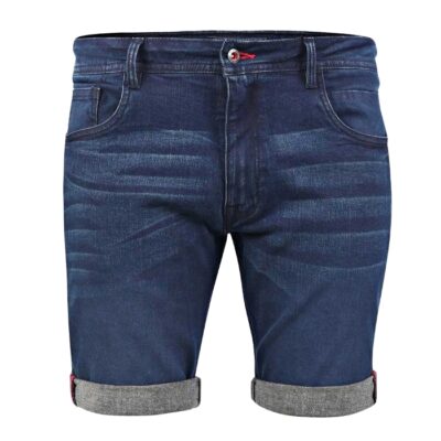 D555 Brentwood Dark Blue Stretch Denim Shorts