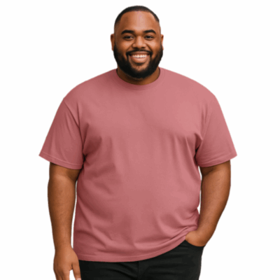 Espionage Big Mans Cotton Tee Dark Pink T015