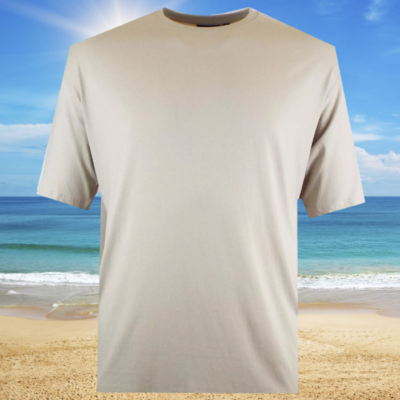 2XL to 6XL £13.99  Espionage Big Mans Cotton Tee Ecru T015