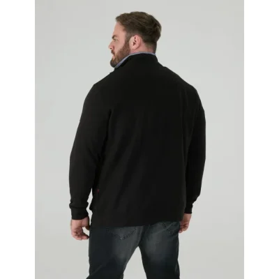 D555 RUSSEL Big Men's 1/4 Zip Fleece Sweatshirt 621806