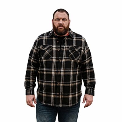 D555 FALKIRK Heavy Weight Over Shirt Shacket with Two Button Chest Pockets