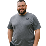D555 RETFORD Dry Wear Performance Tee Charcoal Marl