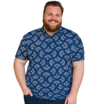 ESPIONAGE Shell Print Jersey Polo P219