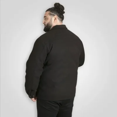 D555 EPSOM Mens Melton Harrington Coat BLACK