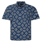 ESPIONAGE Shell Print Jersey Polo P219