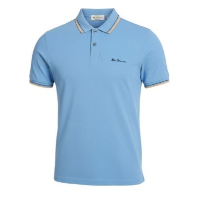 BEN SHERMAN SIGNATURE POLO LAKE BLUE