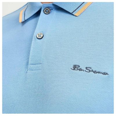 BEN SHERMAN SIGNATURE POLO LAKE BLUE