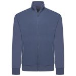 2XL – 8XL £39.50 KAM Zip Thru Jacquard Textured Sweat Top VINTAGE INDIGO KBS7093