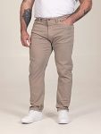 D555 KELVIN Tapered Fit Stretch Twill Chino with Peach Finish STONE 502002
