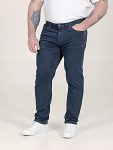 D555 KELVIN Tapered Fit Stretch Twill Chino with Peach Finish NAVY 502003