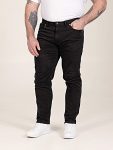 D555 KELVIN Tapered Fit Stretch Twill Chino with Peach Finish BLACK 502005