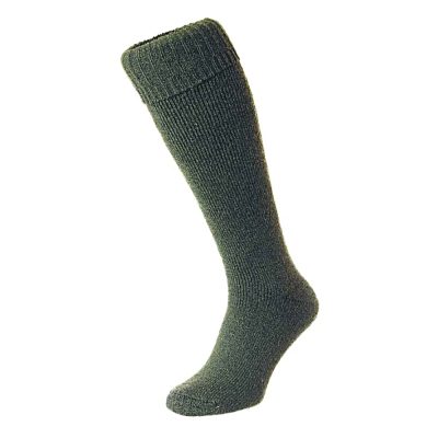 HJ-HALL Men’s Insulated Wool Wellington Sock GREEN 11/13 UK HJ608